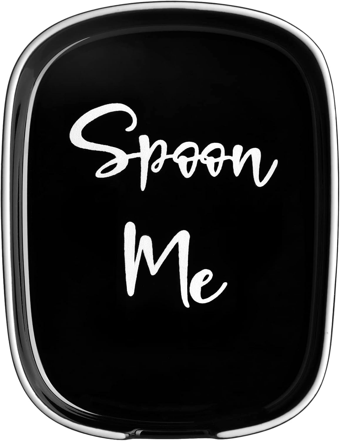 Ceramic Spoon Rest for Stove Top, Large Spoon Holder for Kitchen Counter, White Coffee Spoon Rest, Heat-Resistant Cooking Utensil Rest, Modern Farmhouse Kitchen Décor