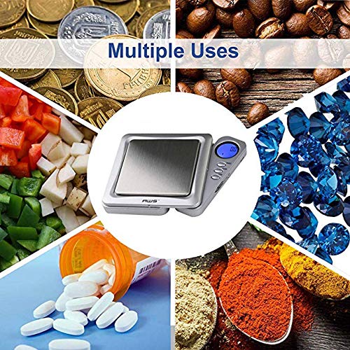American Weigh Scales Blade Series Digital Pocket Gram Scale 1000g x 0.1g | Precision Mini Scale 0.1g Accuracy, Pocket Scale for Kitchen, Gold, Gems & Coin Scale, Smart Digital & Compact Scale