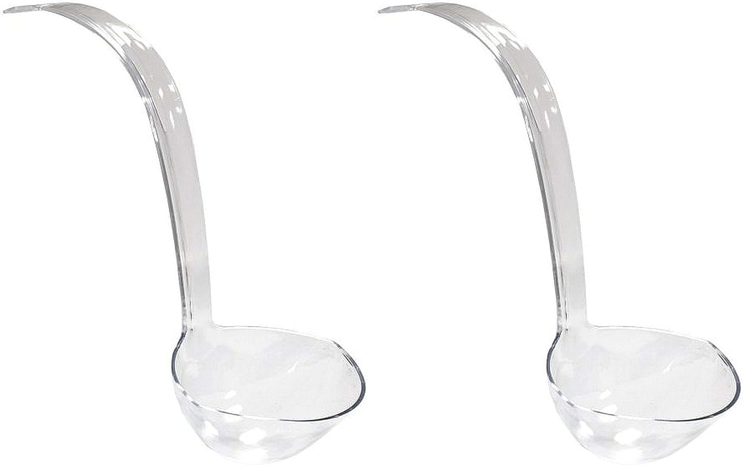 Party Essentials Hard Plastic 5-Ounce Punch Bowl/Serving Ladle, 1-Count, Clear