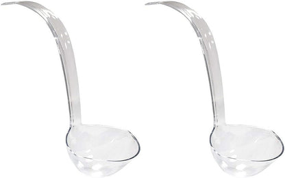 Party Essentials Hard Plastic 5-Ounce Punch Bowl/Serving Ladle, 1-Count, Clear