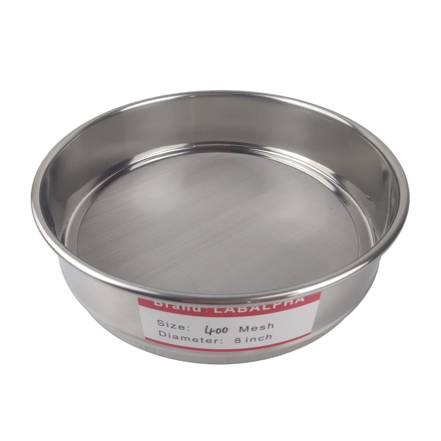 LABALPHA 120 Mesh Lab Sieves, #120 Mesh Test Sieve, 8'' Diameter, 304 Stainless Steel Wire Cloth (0.125mm)