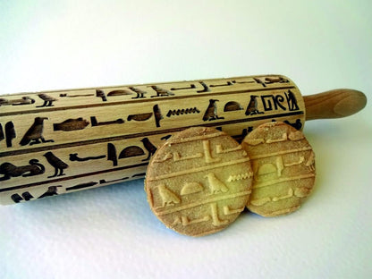 HEARTS EMBOSSING ROLLING PIN WOODEN ROLLING PIN for EMBOSSED COOKIES with LOVE HEARTS