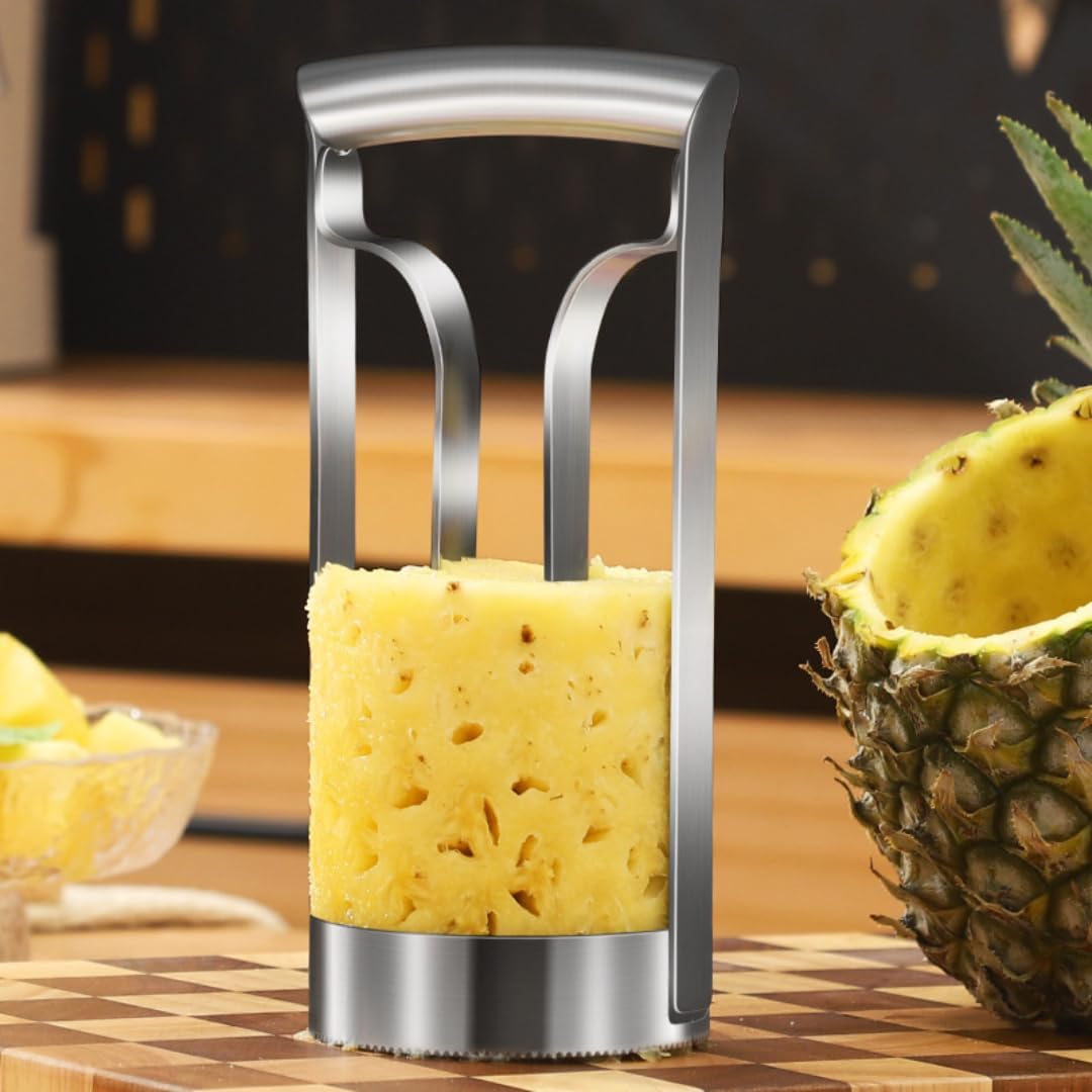 Pineapple Corer Tool, Stainless Steel Pineapple Peeler, Pineapple Cutting Tool, Corer Slicer Cutter for Kitchen Use