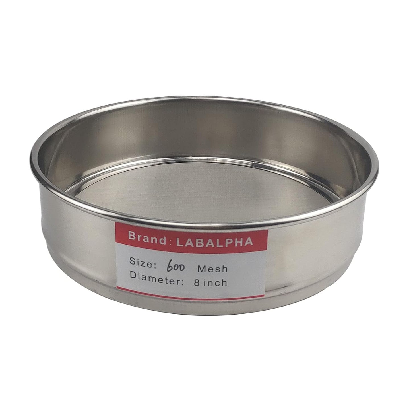 LABALPHA 120 Mesh Lab Sieves, #120 Mesh Test Sieve, 8'' Diameter, 304 Stainless Steel Wire Cloth (0.125mm)