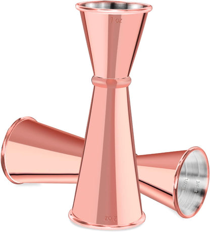 Briout Jigger for Bartending, Double Cocktail Jigger Japanese Premium 304 Stainless Steel Jigger 2 OZ 1 OZ with Measurements Inside