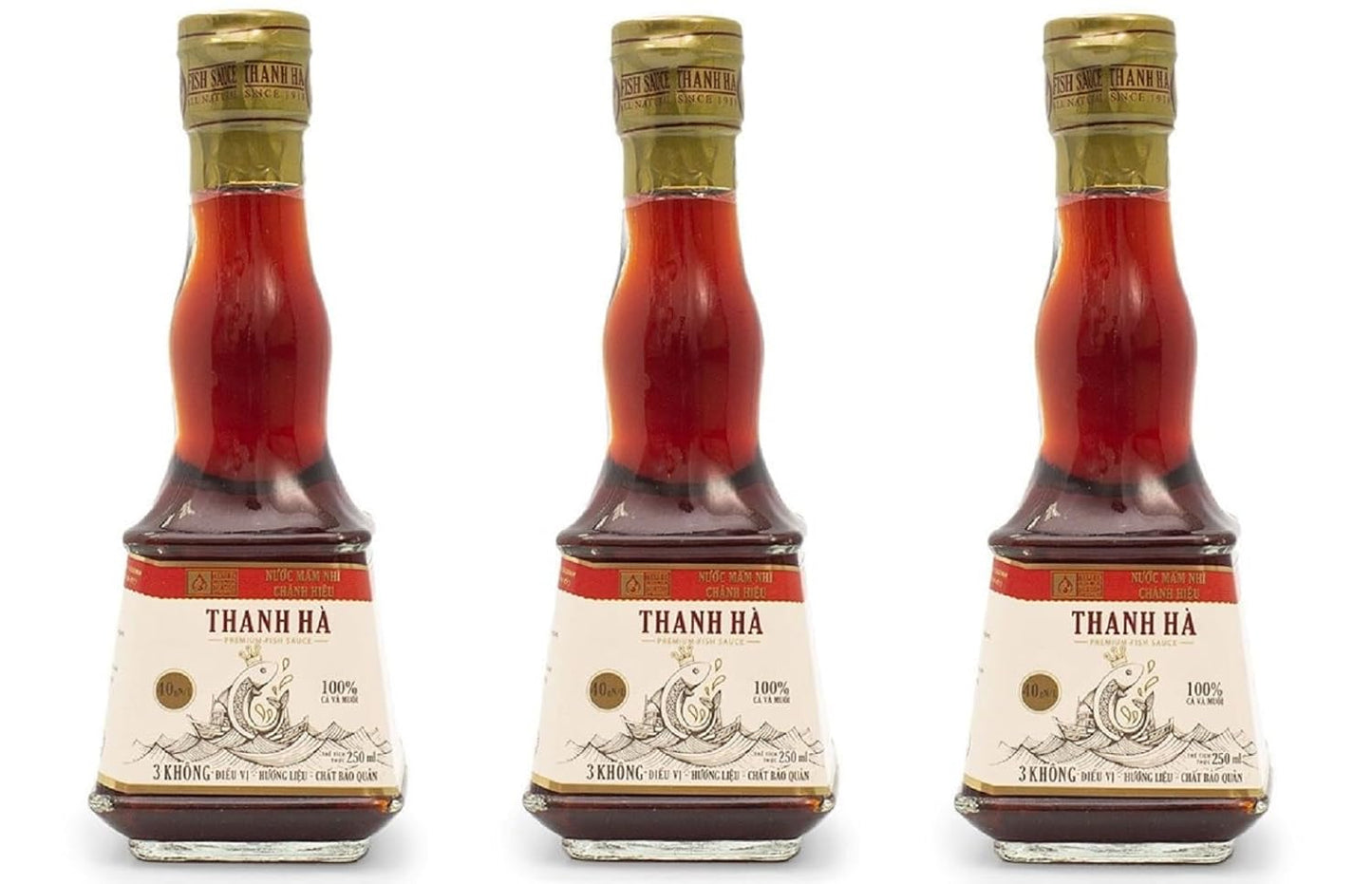 3 Packs - Chinsu Garlic and Chili Soy Sauce - Nuoc Tuong Toi Ot Chinsu - 250ml per Bottle x 3 Bottles per Order