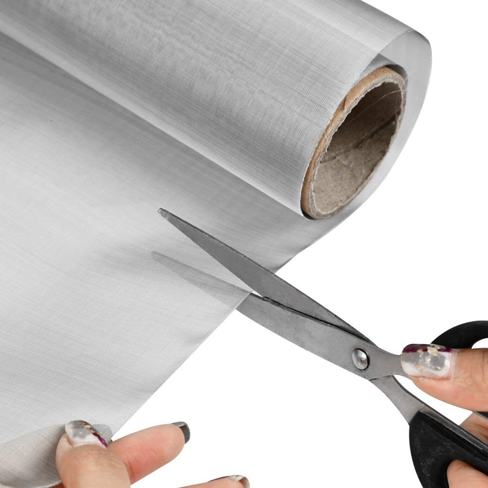TIMESETL 304 Stainless Steel Woven Wire 80 Mesh - 12"X 40" Filter Screen Sheet Filtration Cloth
