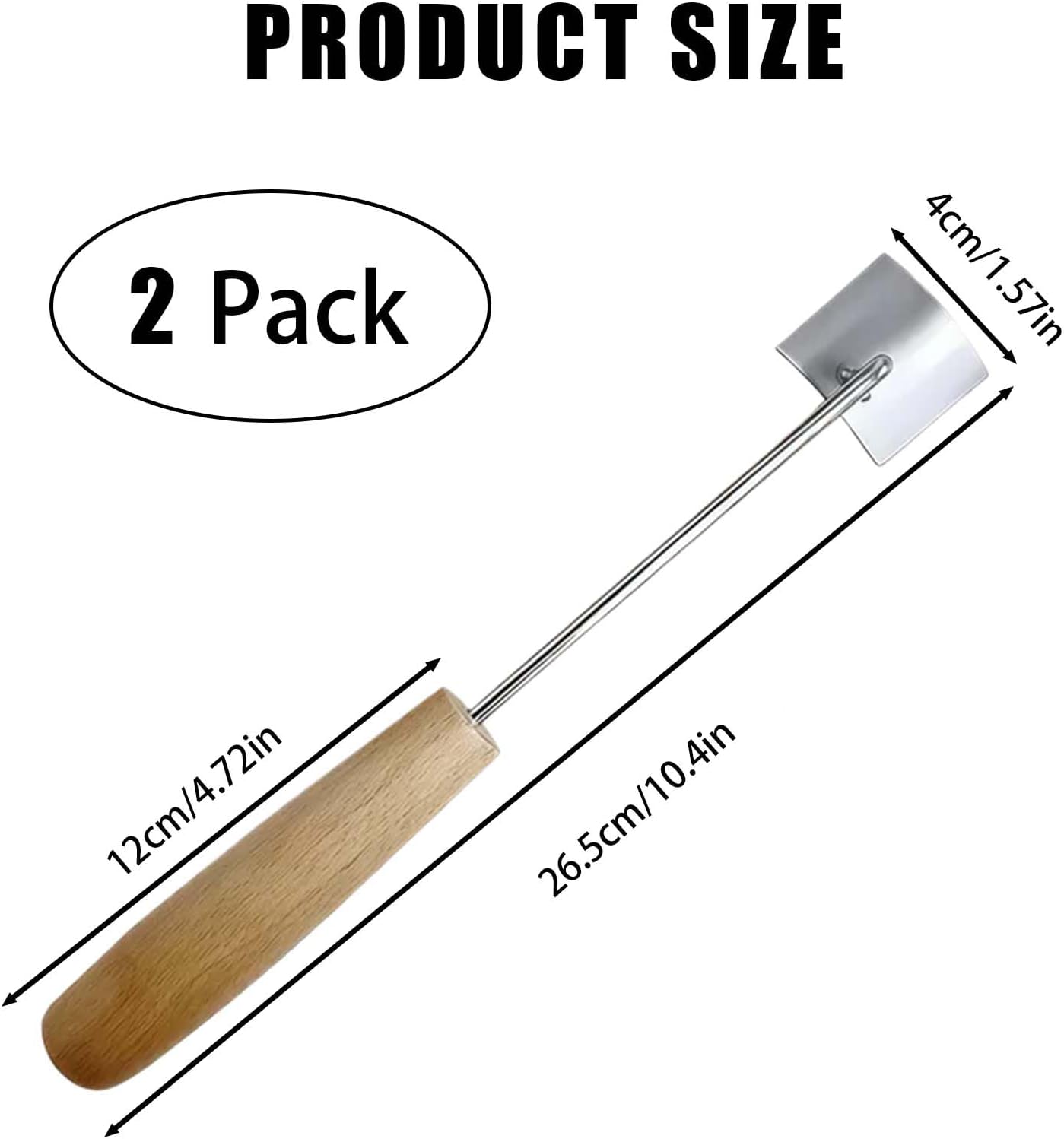 2025 NEW Long Handle Stainless Steel Corn Stripping Tool, Corn Stripping Tool, Stainless Steel Corn Cob Cutter, Corn Shucking Tool, Easy-to-Use Corn Cob Stripper, Efficient Corn Peeler, Set of 2