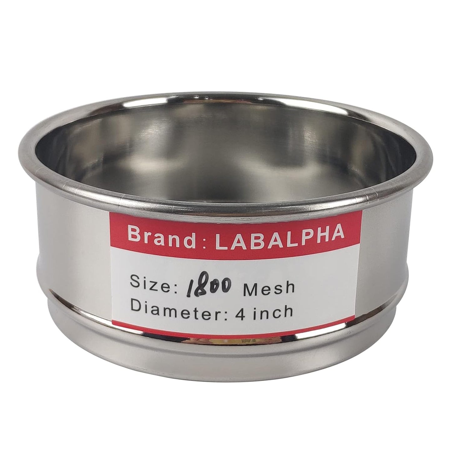 LABALPHA 70 Mesh Lab Sieves, Test Sieve #70 Mesh, 4'' Diameter, 304 Stainless Steel Wire Cloth (0.22mm)