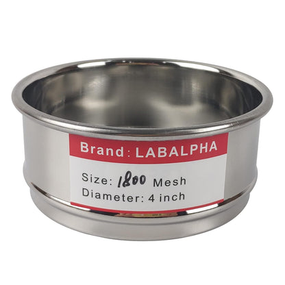 LABALPHA 70 Mesh Lab Sieves, Test Sieve #70 Mesh, 4'' Diameter, 304 Stainless Steel Wire Cloth (0.22mm)