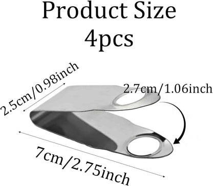 4Pcs Stainless Steel Strawberry Huller, Fruit Stem Remover Tool for Strawberry, Cherry Tomato, and Small Fruits