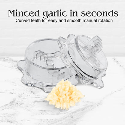 Angel’s Peel Lounge Grlic Mincer Manual Garlic for Quick Meal Preparation - Kitchen Tools for Mincing Grlic, Ginger, Herbs, Nuts (Clear Color)
