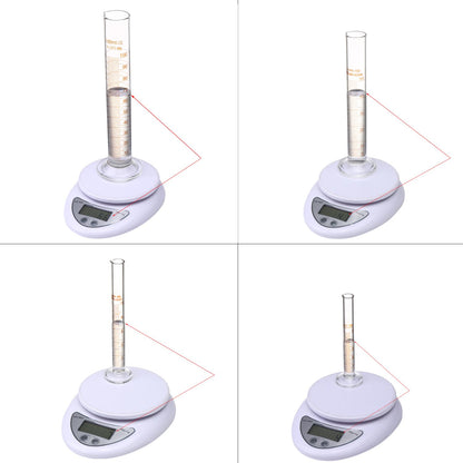 100 mL Glass Graduated Cylinder Measuring Single Metric Scale 2 Pcs with Brush (Pack of 2) … (100ml-2)