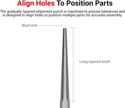 TEKTON 1/8 Inch Roll Pin Punch | 66064 | Made in USA