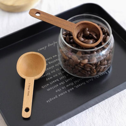 Beech Wooden Coffee Scoop - 15ml Tablespoon Measuring Spoon for Coffee Grounds, Whole Beans, or Tea - Home Kitchen Accessories (1 Pack)