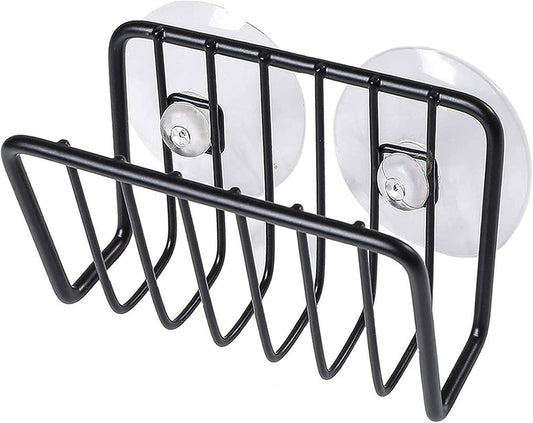 Toplife Sponge Holder for Kitchen Sink, Stainless Steel Suction Cup Sponge Caddy - Silver