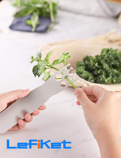 RONDURE Stainless Steel Herb Stripper -Kale & Herb Stripper, for Leafy Greens and Woody Herbs, Kale Kitchen Gadgets Leaf Stripping Tool Separator