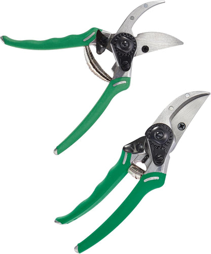 Dramm ColorPoint Stainless Steel Compact Garden Pruning Shears, Hand Pruner, Garden Clippers, with Heavy Duty Blade and Easy grip Handle, Yellow