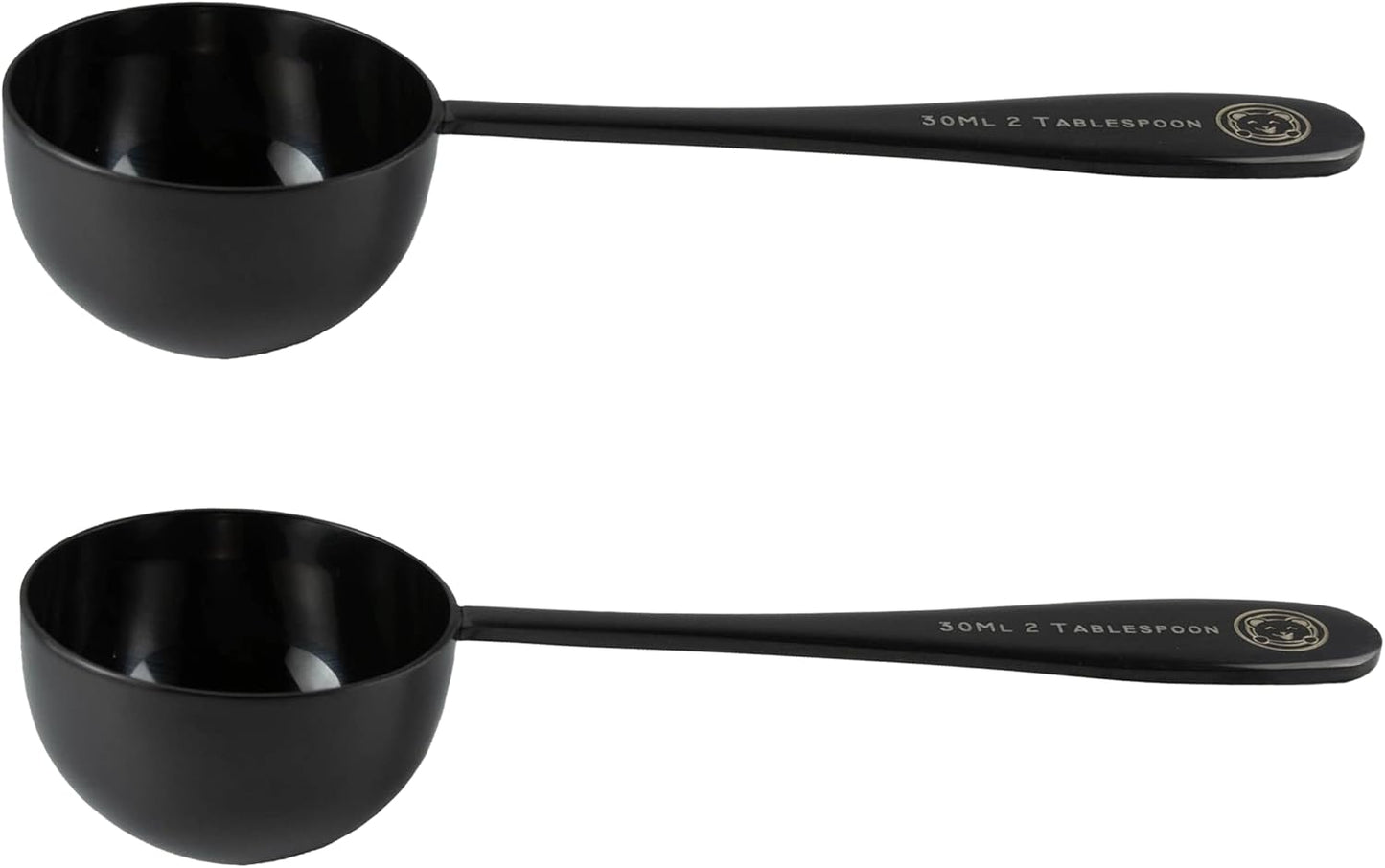 Honey Bear Kitchen 5 ml Teaspoon Measuring Scoop Spoons, Polished Stainless Steel, Set of 2
