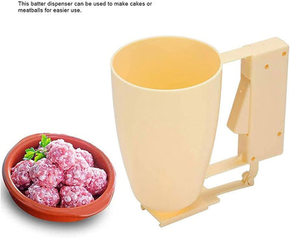 Pancake Batter Dispenser, Batter Pancake Dispenser, Pancakes Baking Cupcakes Waffle Muffin Mix Crepes Cake Maker, Pastry Batter Dispensers Meatball Mould Maker, Cupcake Batter Dispensers