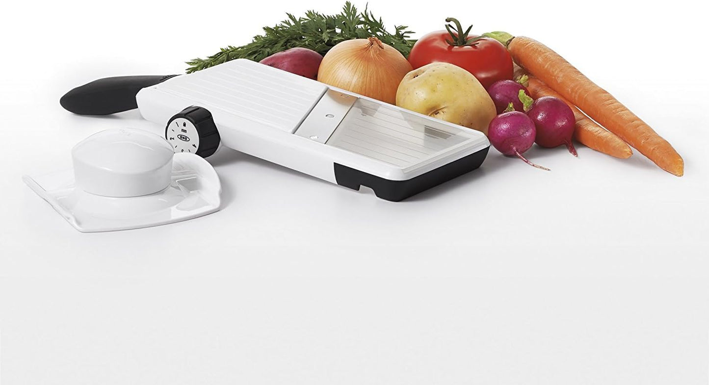 OXO Good Grips Handheld Mandoline Slicer for Kitchen, Adjustable Vegetable Slicer