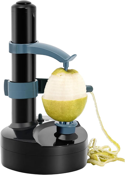 Electric Potato Peeler Machine with 2 Spare Blades, Automatic Potato Peeler Stainless Steel Swivel Vegetable Fruits Fruit Potato Peeler, Apple Paring Machine Kitchen Peeling Tool