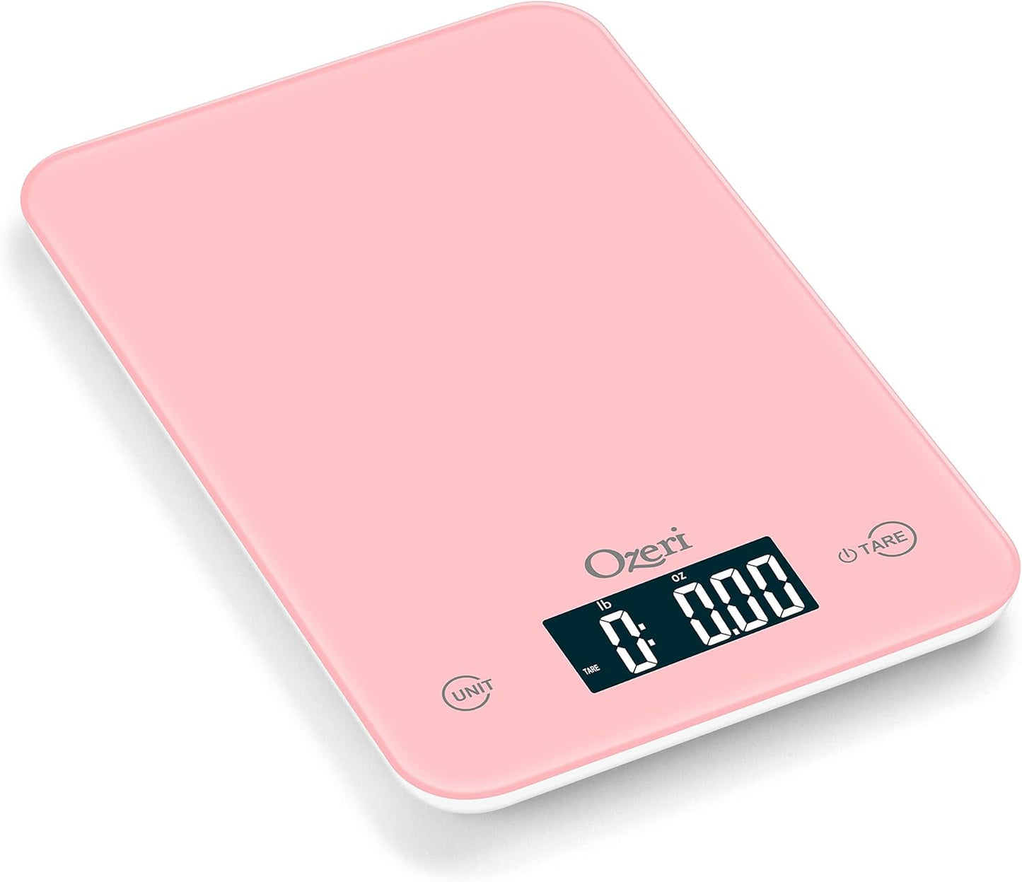 Ozeri Touch Professional Digital Kitchen Scale (12 lbs Edition), Tempered Glass in Elegant Black