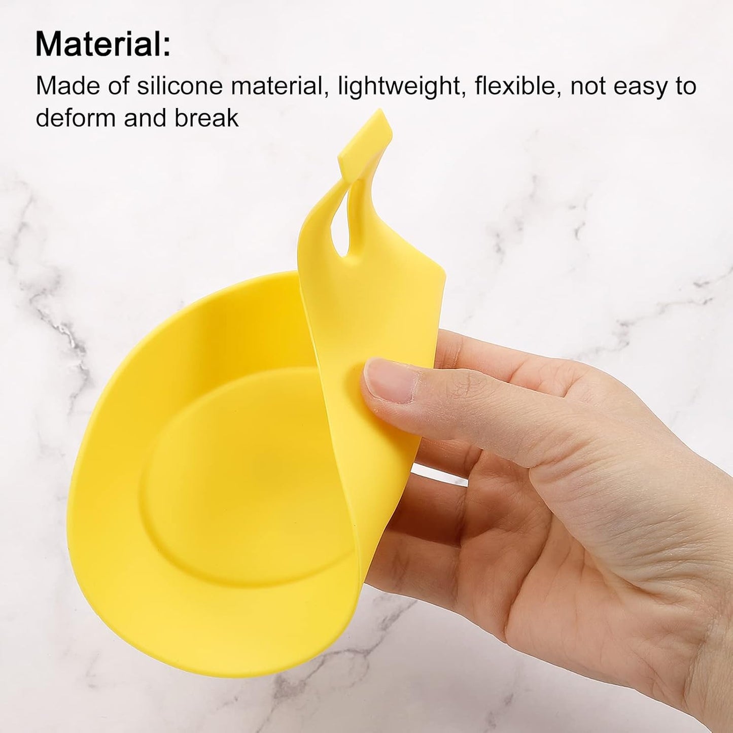 uxcell Silicone Spoon Rest, 7.68" x 3.74" Heat Resistant Kitchen Utensil Holder Spatula Ladle Rest for Counter Stove Top, Black 8Pcs