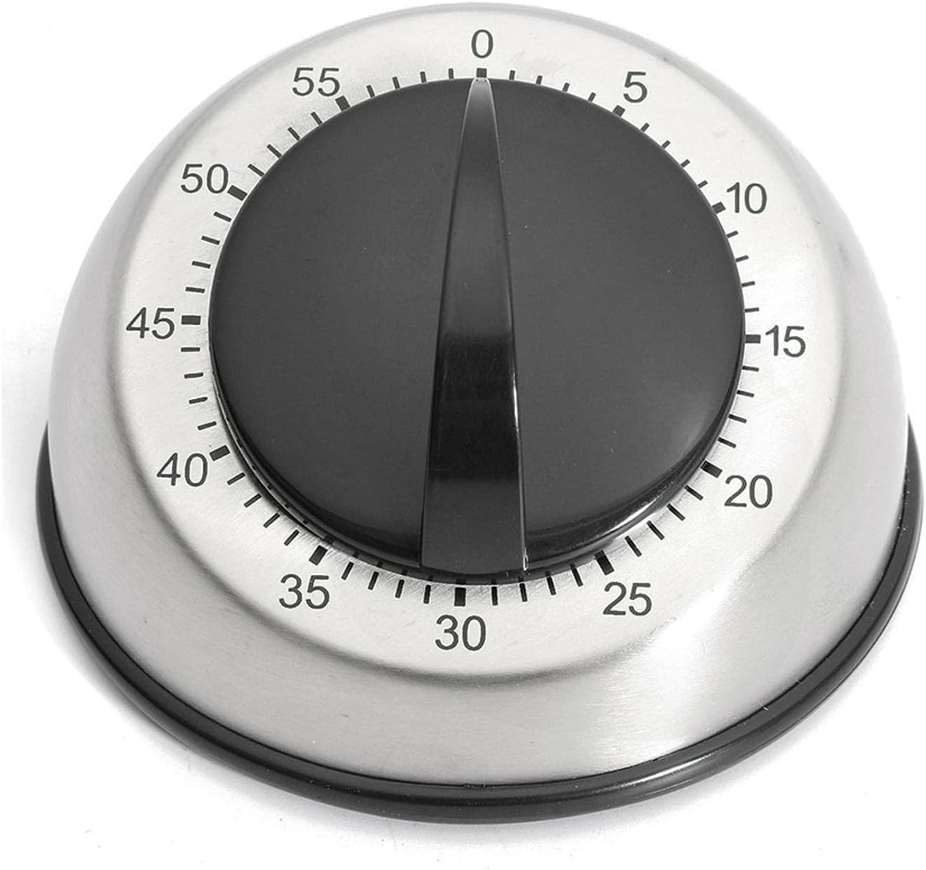 Kitchen Timer for Cooking, Mechanical Stainless Steel Chef Cooking Timer, Easy-to-Read 2.5” Dial, Loud Alarm Countdown Reminder for Cooking or Baking, No Batteries Required