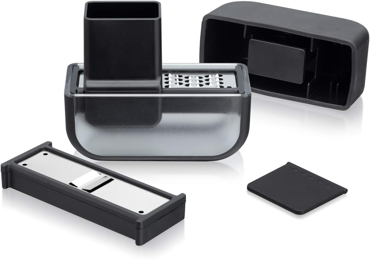 Microplane Garlic Mincer and Slicer Set (Black)