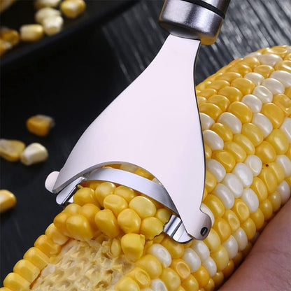 2 Packs Corn Peeler, Corn stripper for corn on the cob remover tool,Stainless steel multifunctional Kitchen Grips Corn planer Cob Cutter