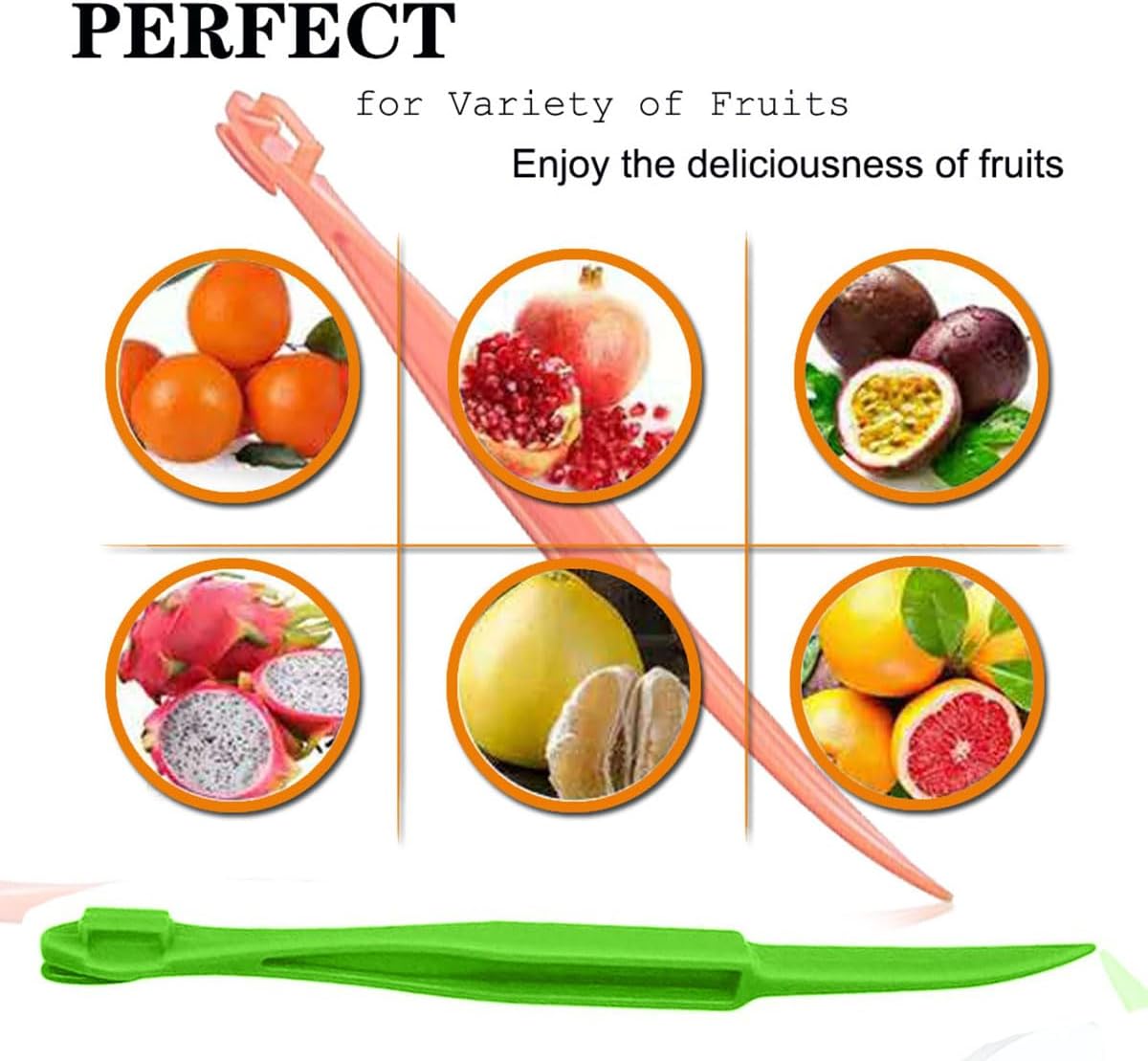 Orange Peeler Tools Citrus Peel Cutter Easy Fruit Vegetable Slicer Lemon Opener Remover Fruit Tool Kitchen Utensils Gadgets (2PCS Dual)