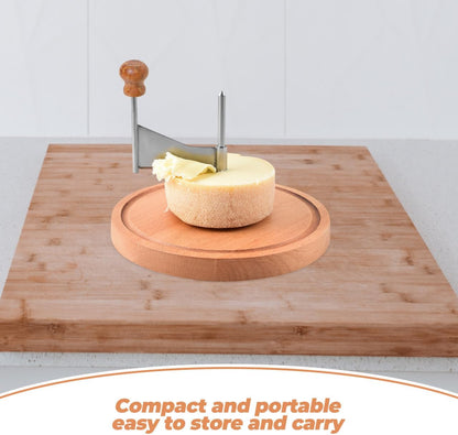 Garneck Manual Handheld Cheese Shaver with Rotary Crank Cheese Flaker and Slicer for Home Cooking and Entertaining