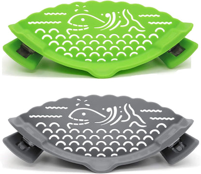 Strain Pot Strainer and Pasta Strainer - Adjustable Silicone Clip On Food Strainers for Pots, Pans, and Bowls - Kitchen Drainer Colander