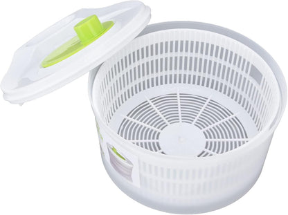 3L Salad Spinner Vegetable Dryer Manual Fruit Washer with Bowl Colander - Veggie Drainer Strainer for Lettuce Spinach