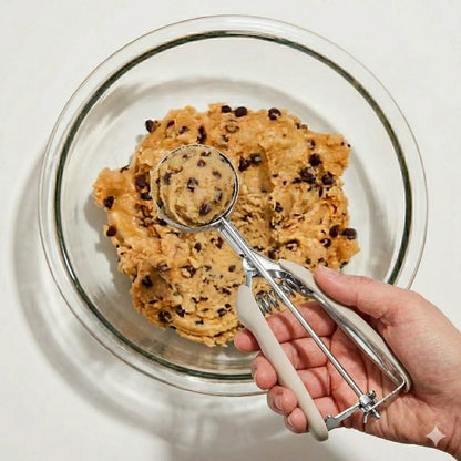 Cookie Scoop, Ice Cream Scoop, 1Tbsp/15 ml/0.5oz Cookie Scoops for Baking, 18/8 Stainless Steel Cookie Scooper for Baking, Ice Cream Scooper with Trigger Release, Cookie Dough Scoop with Non-slip Grip