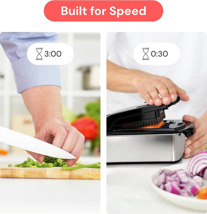 Fullstar The Original Pro Chopper - Vegetable Chopper and Spiralizer, Food Chopper with Container, Fruit Slicer, Kitchen Gadgets & Gifts, Home Essentials (4 in 1, Black)