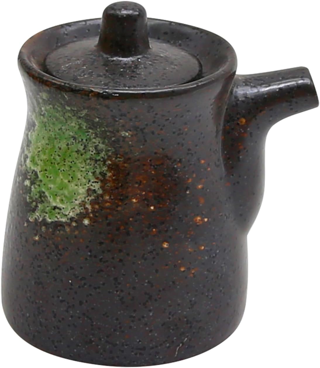 MDEOOSKY Ceramic Seasoning Bottle, Japanese Style Earthenware Ceramic Oil Dispenser, Olive Oil Dispenser, Sushi Sauce Container, 6.76 fl oz