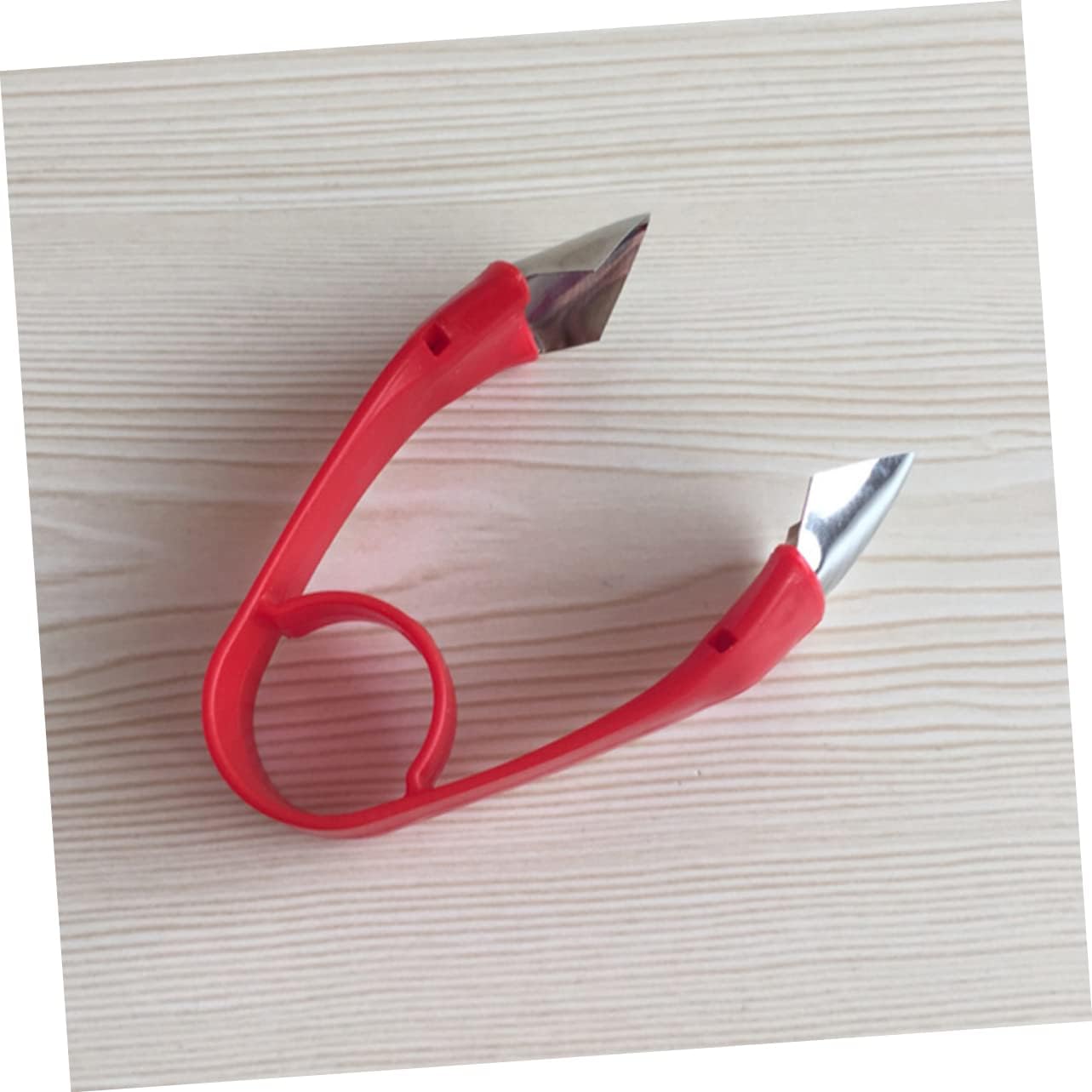 Garneck Stainless Steel Strawberry Huller and Core Remover Tool Easy to Use Kitchen Gadget for Removing Stems from Strawberries Tomatoes and Cherries Bright Red Design