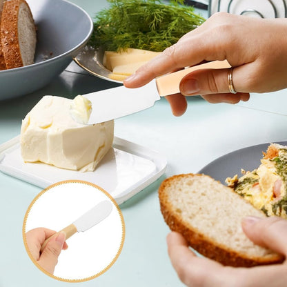 2 Pcs Butter Slicer Cutter, Aluminum Alloy Multipurpose Cheese Slicer with 2pcs Cheese Spreader, Handheld Butter Cutter Single Stick Makes Cutting Cheese, Butter, Eggs Into Average