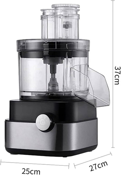 Commercial Food Processor 20-Cup Electric Vegetable Dicer Chopper 600W 5 in 1 Professional Veggie Shredder Grater Multifunctional Meat Grinder Blender with 5 Stainless Steel Blades