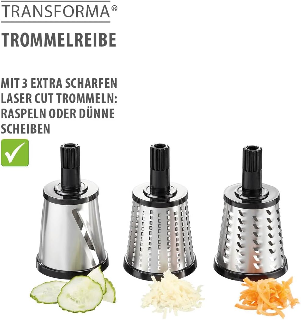 GEFU Rotary Grater TRANSFORMA 3 Drums