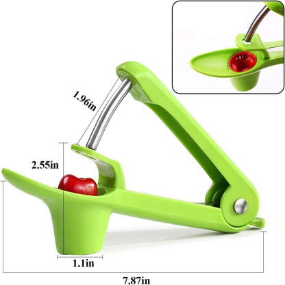 Cherry Pitter Tool, Cherry Pit Remover Tool, Cherry Picker, Fruit Core Remover Design for Make Delicious Cherries Dishes and Cocktail Cherries (Black)