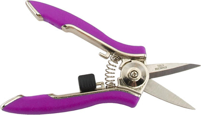 Dramm ColorPoint Stainless Steel Compact Garden Pruning Shears, Hand Pruner, Garden Clippers, with Heavy Duty Blade and Easy grip Handle, Yellow