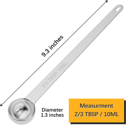 LEIFENY 1PCS 1Tbsp(3tsp, 15ml) Extra Long Handle Measuring Spoon, Single Stainless Steel Individual Measure Scoop Only