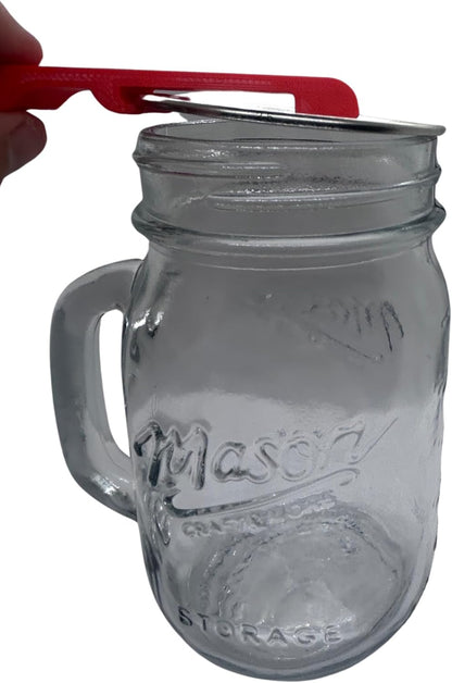 Canning and Mason Jar Opener, Easy Release Vacuum Seal for all lids magnetic (Black)