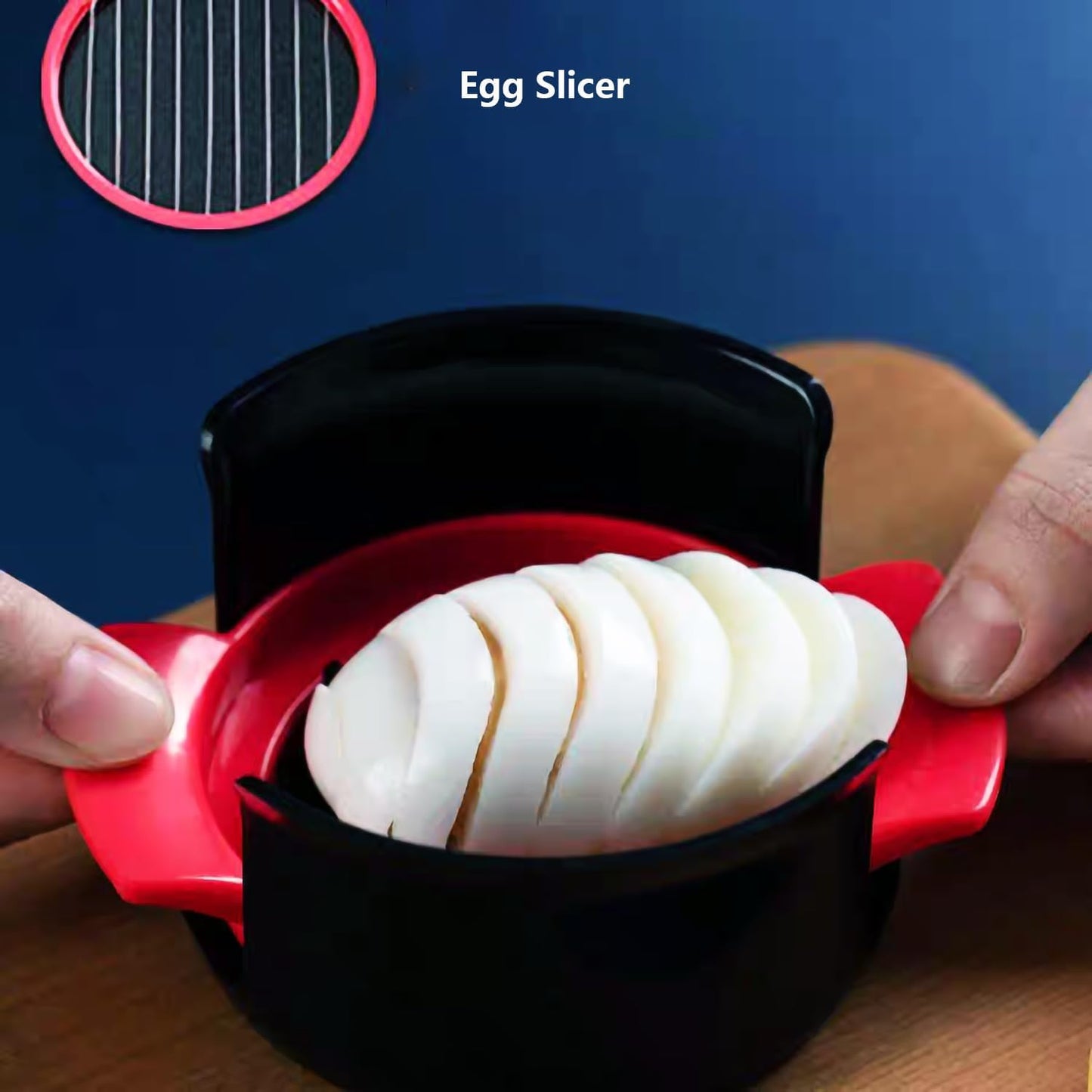 Egg Slicer Cutter Multi-functional Hard Boiled Egg Wedger (2 in 1)