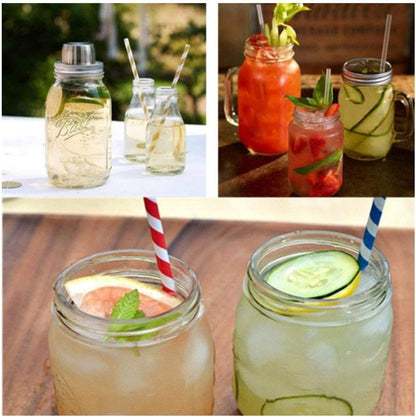 Mason Jar Liquor/Oil Pour Spout Dispenser, Sprouting Mason Jar Lid,Shaker Lid Shaker Dry Rub Lid - Cocktail, Mix Spices, Dredge Flour, Sugar Pack of 6