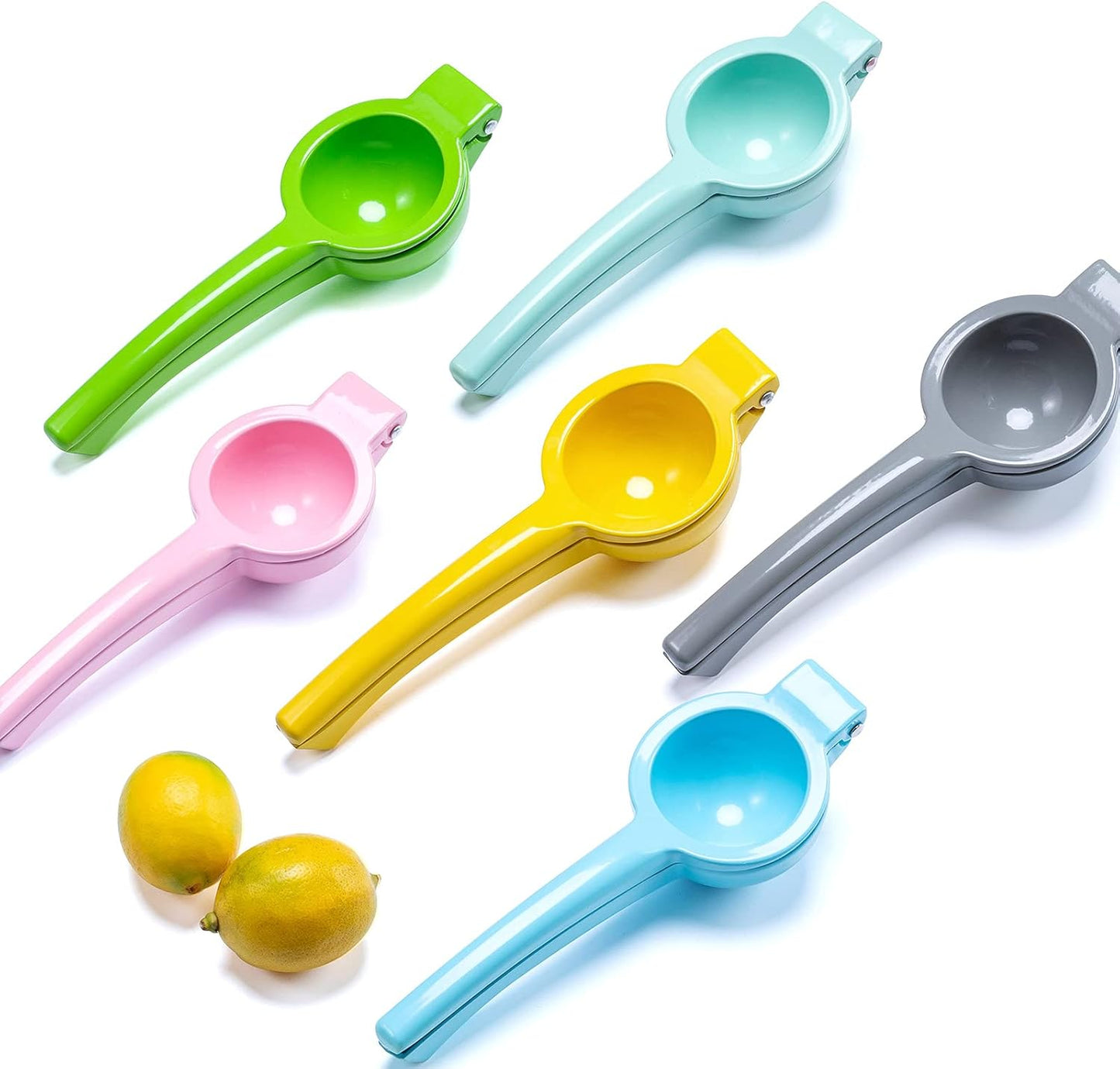 Y-ME Manual Juicer Citrus Lemon Squeezer, Fruit Juicer Lime Press Metal, Professional Hand Juicer Kitchen Tool(Yellow）
