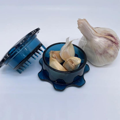 Angel’s Peel Lounge Grlic Mincer Manual Garlic for Quick Meal Preparation - Kitchen Tools for Mincing Grlic, Ginger, Herbs, Nuts (Clear Color)